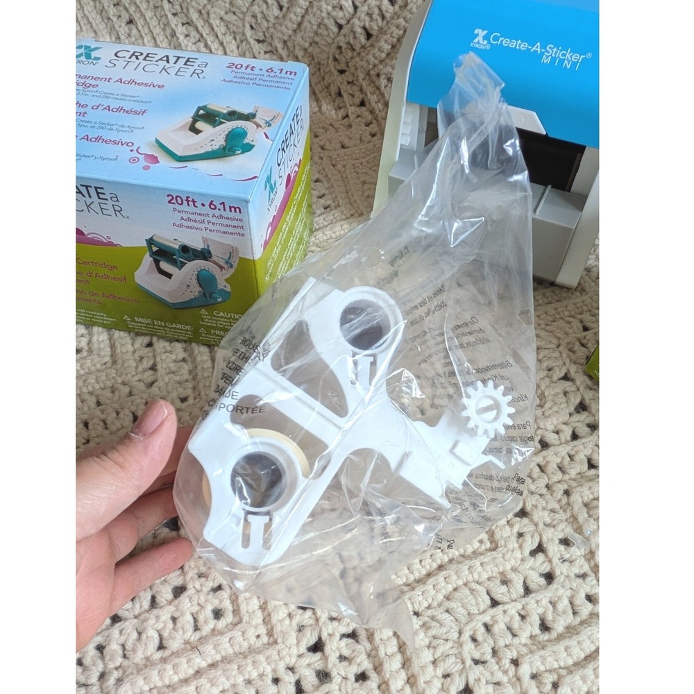 Xyron Create-A-Sticker Mini Machine with 2 Permanent Adhesive Refill Cartridges - Picture 4 of 6